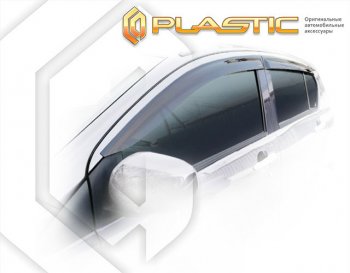 Ветровики дверей CA-Plastic Subaru Pleo Plus  LA300F, LA310F (2012-2017) хэтчбек 5 дв. дорестайлинг, хэтчбек 5 дв. рестайлинг (Classic полупрозрачный)