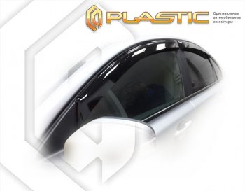 Дефлектора окон CA-Plastic Volvo S40  MS седан (2007-2012) рестайлинг (Classic полупрозрачный)