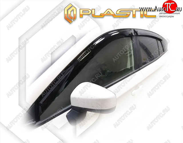 2 079 р. Дефлектора окон CA-Plastic  Subaru Impreza  GT (2019-2025) хэтчбэк рестайлинг (Classic полупрозрачный, Без хром. молдинга)  с доставкой в г. Пермь