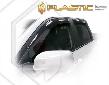 2 199 р. Ветровики дверей (Quad Cab) CA-Plastic Dodge Ram DJ, DS (2008-2012) (серия Classic полупрозрачный)  с доставкой в г. Пермь. Увеличить фотографию 2