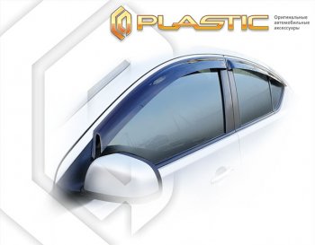 Дефлектора окон CA-Plastic Nissan Latio  N17 (2014-2016) седан правый руль дорестайлинг (Classic полупрозрачный)