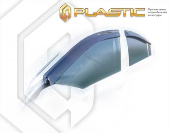 Дефлектора окон CA-Plastic Mitsubishi Galant  9 (2004-2009) седан (Classic полупрозрачный)