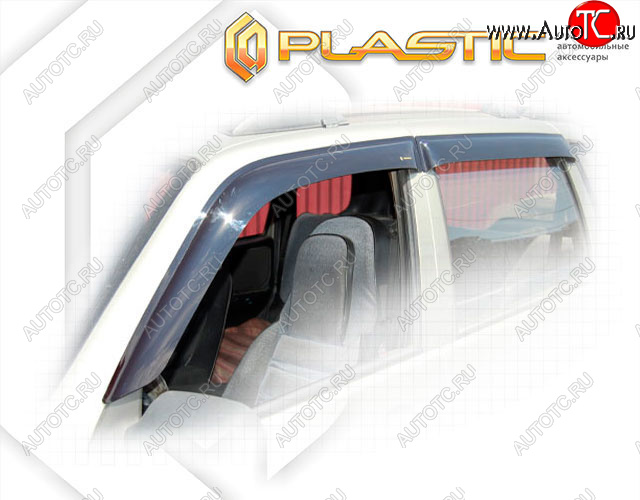 2 159 р. Дефлектора окон CA-Plastic  Лада 2123 (Нива Шевроле) (2020-2021) 2 рестайлинг (Classic полупрозрачный, Без хром. молдинга)  с доставкой в г. Пермь