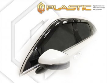 2 099 р. Дефлектора окон (рынок РФ) CA-Plastic KIA Sorento MQ4 (2020-2022) (серия Classic полупрозрачный, Без хром. молдинга)  с доставкой в г. Пермь. Увеличить фотографию 2