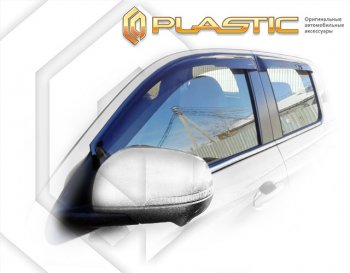 2 199 р. Дефлектора окон CA-Plastic Great Wall Poer (2021-2025) (серия Classic полупрозрачный)  с доставкой в г. Пермь. Увеличить фотографию 2