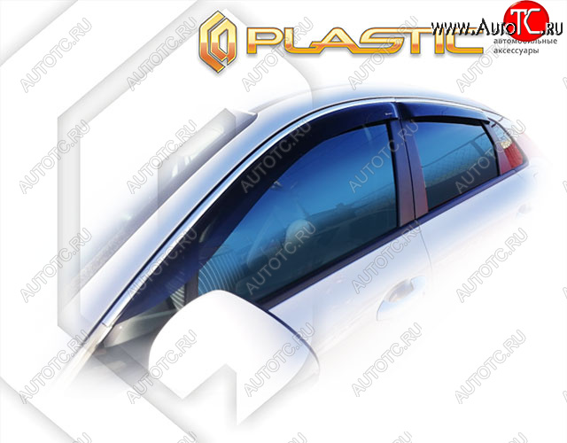 2 099 р. Ветровики дверей CA-Plastic KIA K5 DL (2019-2022) (Classic полупрозрачный, Без хром. молдинга)  с доставкой в г. Пермь