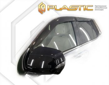 2 199 р. Дефлектора окон CA-Plastic Cadillac Escalade GMT 1XX   (2020-2022) (серия Classic полупрозрачный, Без хром. молдинга)  с доставкой в г. Пермь. Увеличить фотографию 2