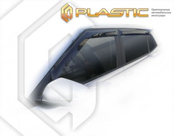 2 099 р. Дефлектора окон CA-Plastic Hyundai Creta SU (2020-2022) (серия Classic полупрозрачный)  с доставкой в г. Пермь. Увеличить фотографию 2