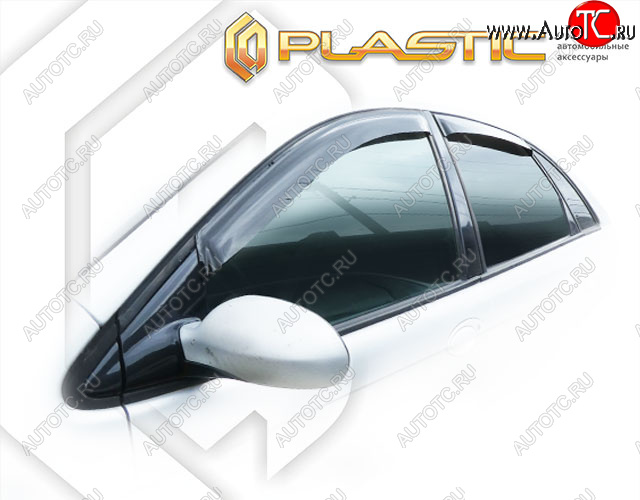 1 899 р. Ветровики дверей CA-Plastic CITROEN C5 X40,DC лифтбэк дорестайлинг (2000-2004) (Classic полупрозрачный, Без хром. молдинга)  с доставкой в г. Пермь