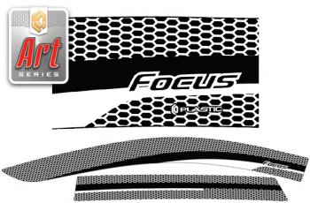 Ветровики дверей CA-Plastic Ford Focus  2 (2004-2008) универсал дорестайлинг