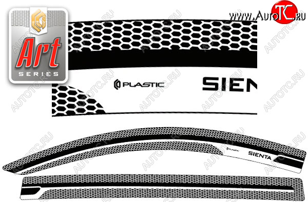 2 299 р. Ветровики дверей CA-Plastic Toyota Sienta NCP80 (2003-2015) дорестайлинг, 1-ое пополение 1-ый рестайлинг, 2-ой рестайлинг (Серия Art черная, без хром. молдинга) с доставкой в г. Пермь Увеличить фотографию 1 2 299 р. Ветровики дверей CA-Plastic Toyota Sienta NCP80 (2003-2015) дорестайлинг, 1-ое пополение 1-ый рестайлинг, 2-ой рестайлинг (Серия Art черная, без хром. молдинга) с доставкой в г. Пермь