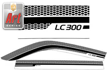  Дефлектора окон CA-Plastic Toyota Land Cruiser  J300 (2021-2025) дорестайлинг