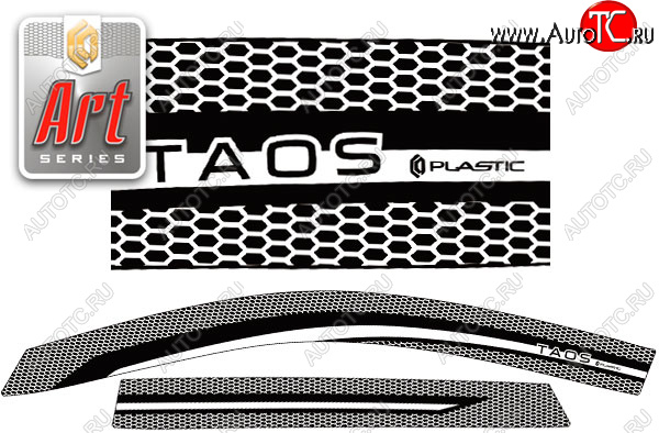 2 159 р. Ветровики дверей CA-Plsastic Volkswagen Taos (2020-2022) (Серия Art графит, без хром. молдинга) с доставкой в г. Пермь Увеличить фотографию 1 2 159 р. Ветровики дверей CA-Plsastic Volkswagen Taos (2020-2022) (Серия Art графит, без хром. молдинга) с доставкой в г. Пермь