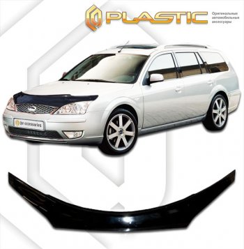 Дефлектор капота (exclusive) CA-Plastic Ford Mondeo (2000-2007) Mk3,BWY дорестайлинг, универсал, Mk3,BWY рестайлинг, универсал