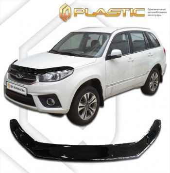 Дефлектор капота (exclusive) CA-Plastic Chery Tiggo 3x (2017-2020) дорестайлинг
