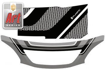 Дефлектор капота CA-Plastic Toyota Harrier  XU30 (2003-2013) (Art графит)