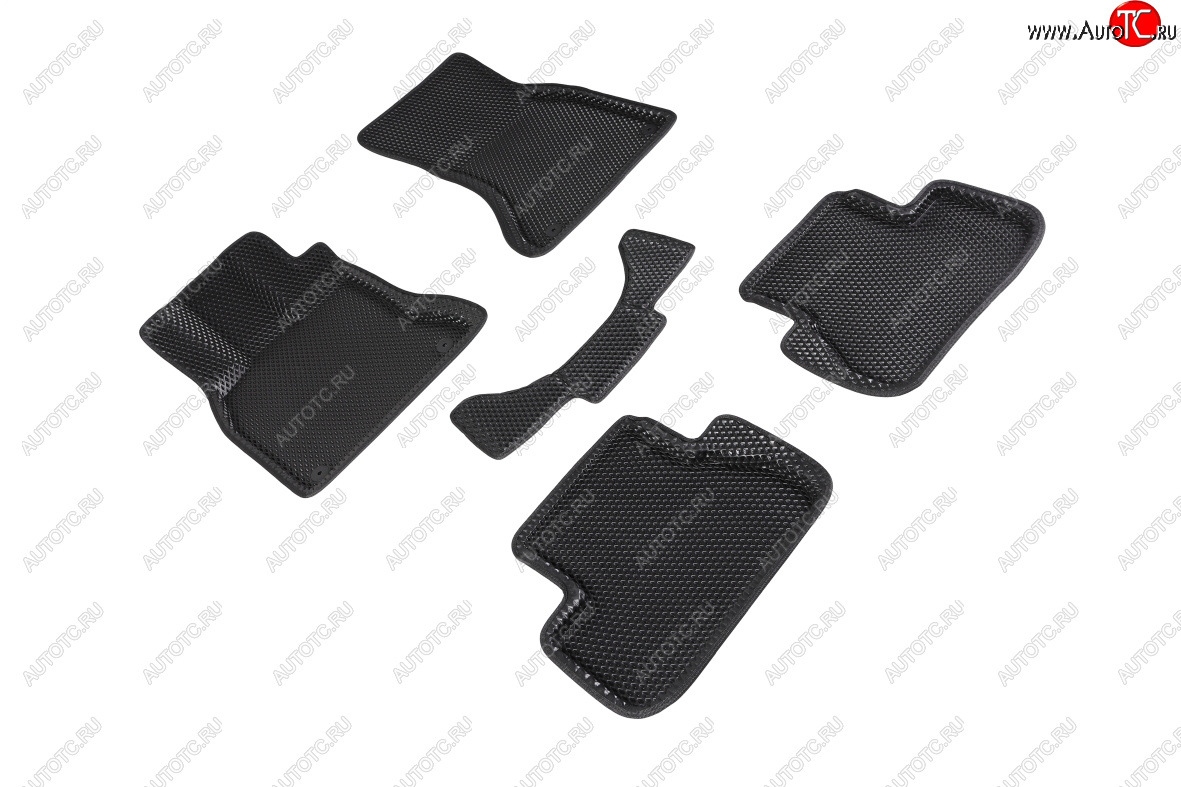 5 699 р. Коврики в салон EVA (3D, ромб, чёрные) Seintex Audi A4 B8 дорестайлинг, седан (2007-2011)  с доставкой в г. Пермь