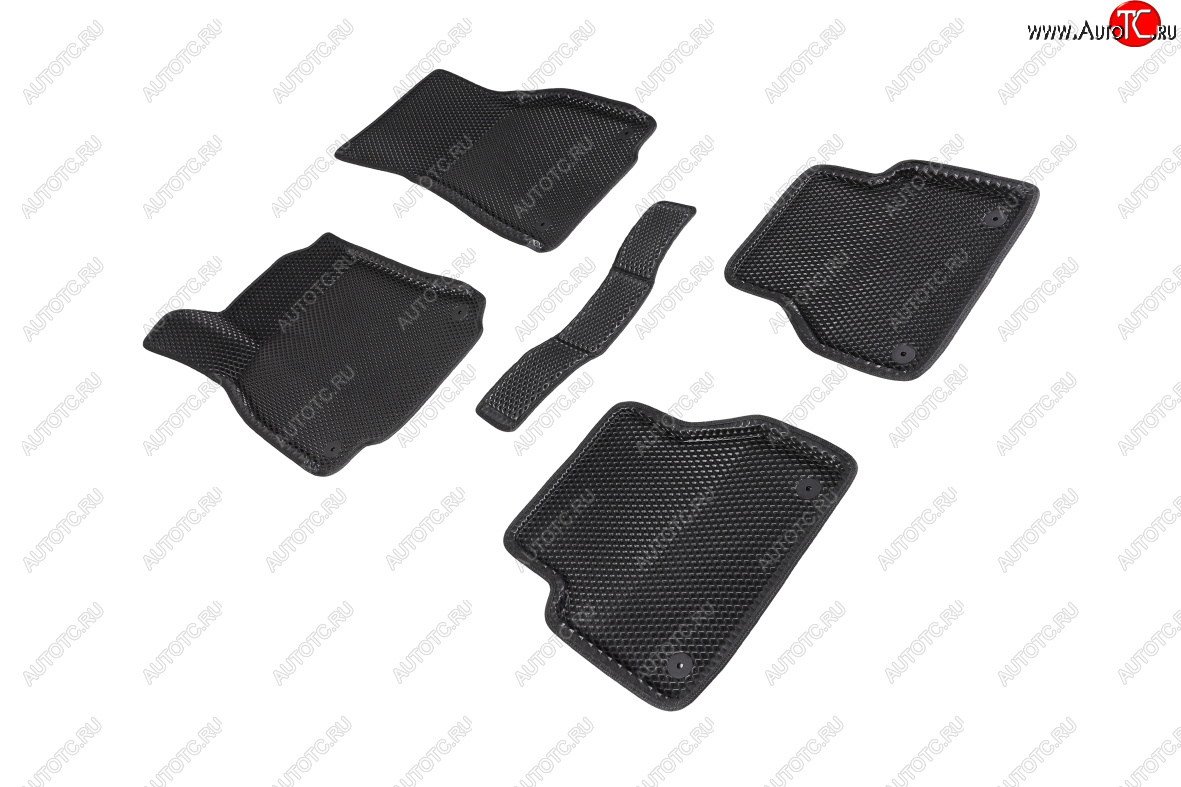 5 699 р. Коврики в салон EVA (3D, ромб, чёрные) Seintex Audi A6 (C8) седан дорестайлинг (2018-2023)  с доставкой в г. Пермь