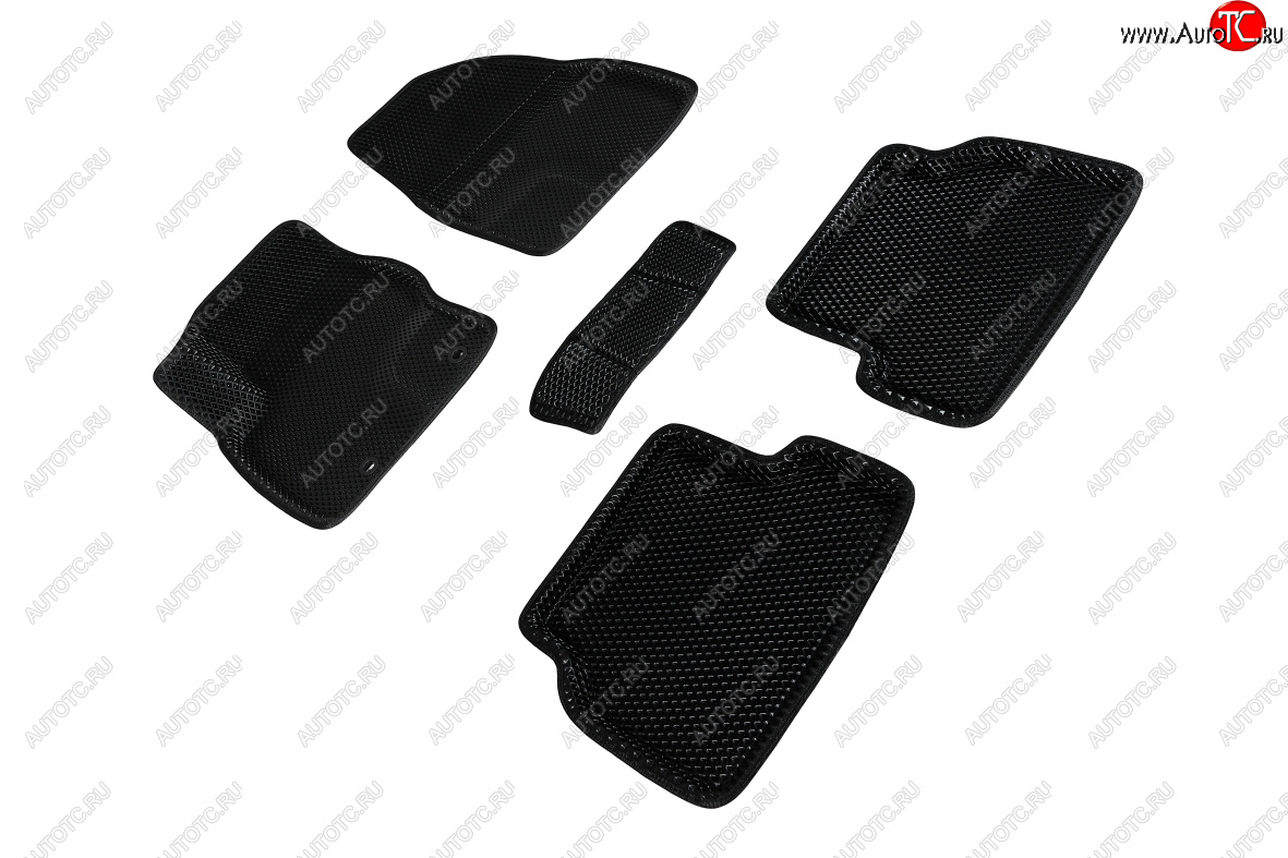 5 699 р. Коврики в салон EVA (3D, ромб, чёрные) Seintex BMW X5 F15 (2013-2018)  с доставкой в г. Пермь