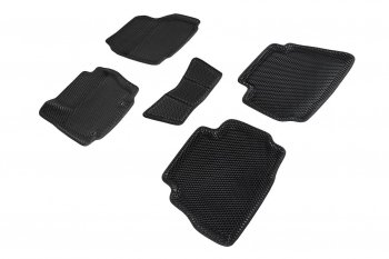 Коврики в салон EVA (3D, ромб, чёрные, овальный крепеж) Seintex Ford Mondeo (2007-2010) Mk4,BD дорестайлинг, седан, Mk4,DG дорестайлинг, универсал