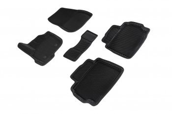 Коврики в салон EVA (3D, ромб, чёрные) Seintex Ford Mondeo  MK5 CD391 (2014-2018) дорестайлинг седан, дорестайлинг универсал