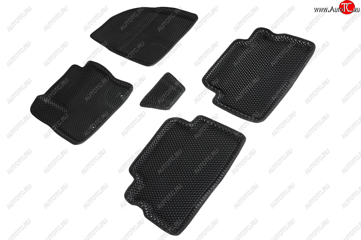 4 999 р. Коврики в салон EVA (3D, ромб, чёрные) Seintex Ford Kuga 1 (2008-2013)  с доставкой в г. Пермь
