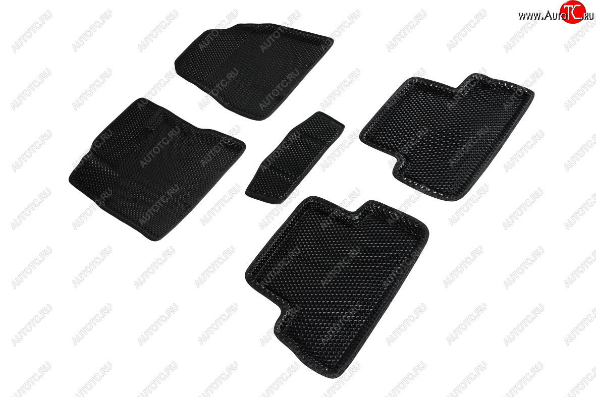 5 399 р. Коврики в салон EVA (3D, ромб, чёрные) Seintex  Nissan X-trail  2 T31 (2007-2015) дорестайлинг, рестайлинг  с доставкой в г. Пермь