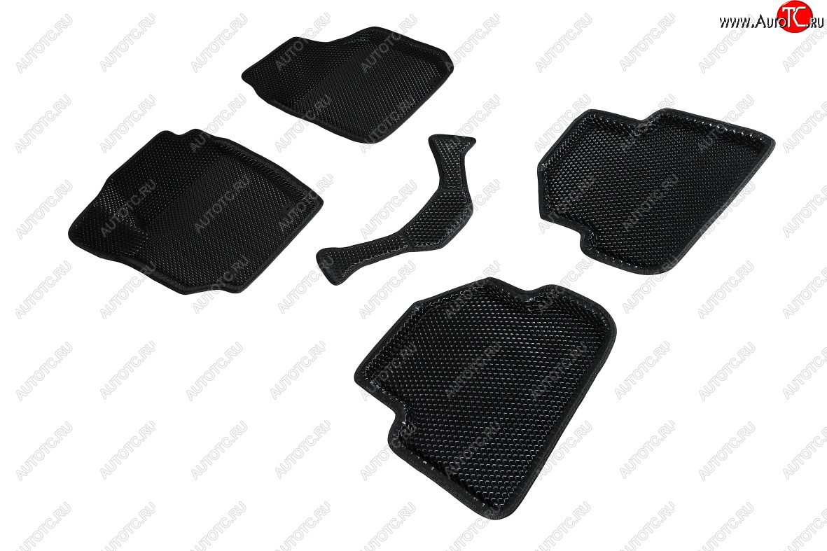 5 699 р. Коврики в салон EVA (3D, ромб, чёрные) Seintex  Skoda Fabia ( Mk2,  Mk3) (2007-2018) хэтчбэк дорестайлинг, хэтчбэк рестайлинг  с доставкой в г. Пермь