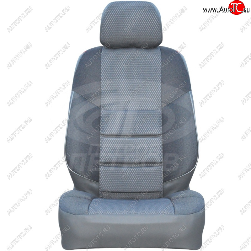 3 999 р. Чехлы сидений (экокожа-жаккард) Петров А10 Skoda Yeti (2009-2013) (Серый)  с доставкой в г. Пермь