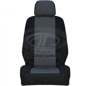 Чехлы (экокожа-жаккард) Петров А10 Chery Tiggo T11 (2005-2013) дорестайлинг (Черный)