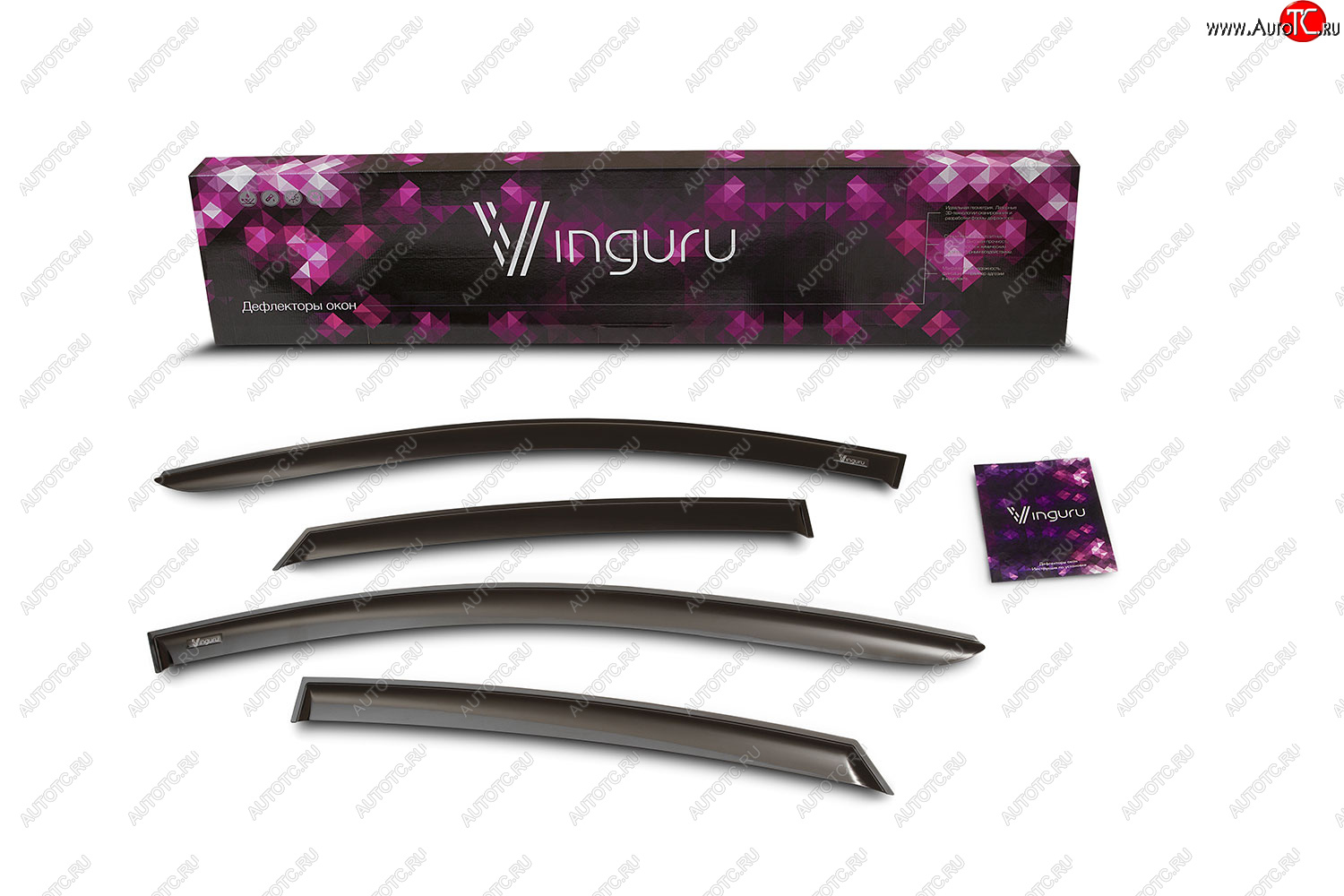 1 799 р. Дефлекторы окон Vinguru ГАЗ 31105 Волга дорестайлинг (2003-2007)  с доставкой в г. Пермь