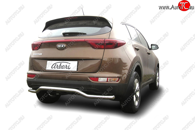 17 499 р. Защита заднего бампера (диаметр 57 мм) Arbori  KIA Sportage  4 QL (2016-2018) дорестайлинг  с доставкой в г. Пермь