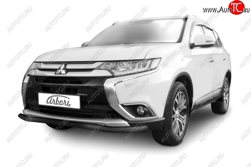 13 999 р. Защита переднего бампера (диаметр 57 мм) Arbori Mitsubishi Outlander GF 2-ой рестайлинг (2015-2018)  с доставкой в г. Пермь