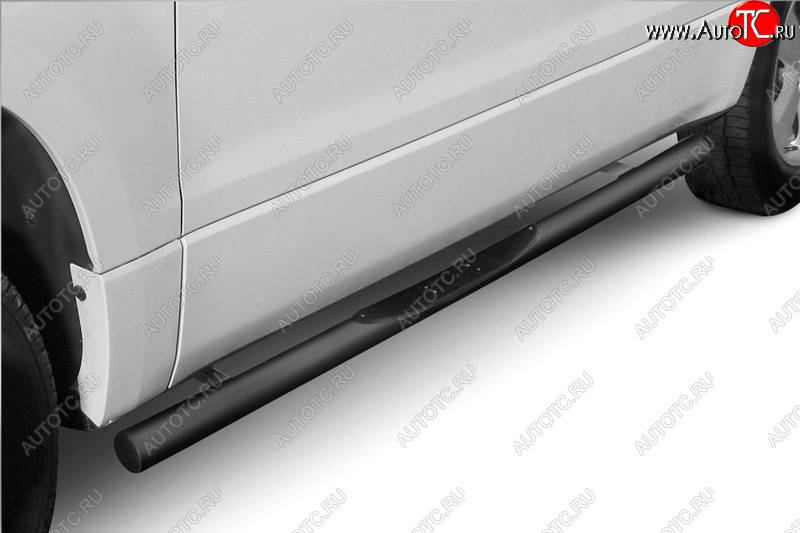 3 099 р. Защита порогов (труба с пластиковыми вставками для ног диаметр 76) Arbori  Suzuki Grand Vitara  JT 3 двери (2008-2012) 1-ый рестайлинг  с доставкой в г. Пермь