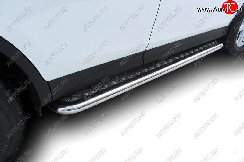 31 949 р. Защита порогов с подножкой (усиленная диаметр 57) Arbori  Toyota RAV4  XA40 (2012-2015) 5 дв. дорестайлинг  с доставкой в г. Пермь