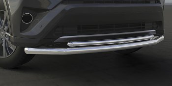 Защита переднего бампера двойная (диаметр 57+42 мм) Arbori Toyota RAV4  XA40 (2015-2019) 5 дв. рестайлинг