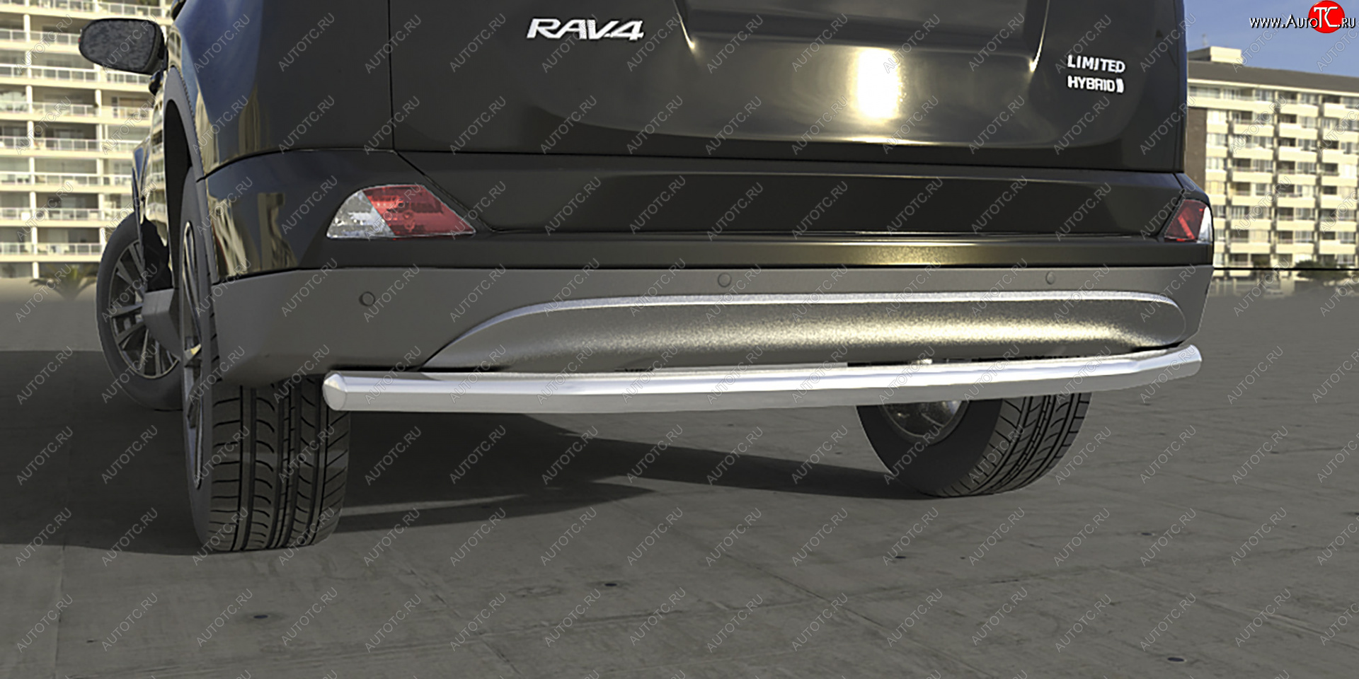 27 599 р. Защита заднего бампера (диаметр 57 мм) Arbori  Toyota RAV4  XA40 (2015-2019) 5 дв. рестайлинг  с доставкой в г. Пермь
