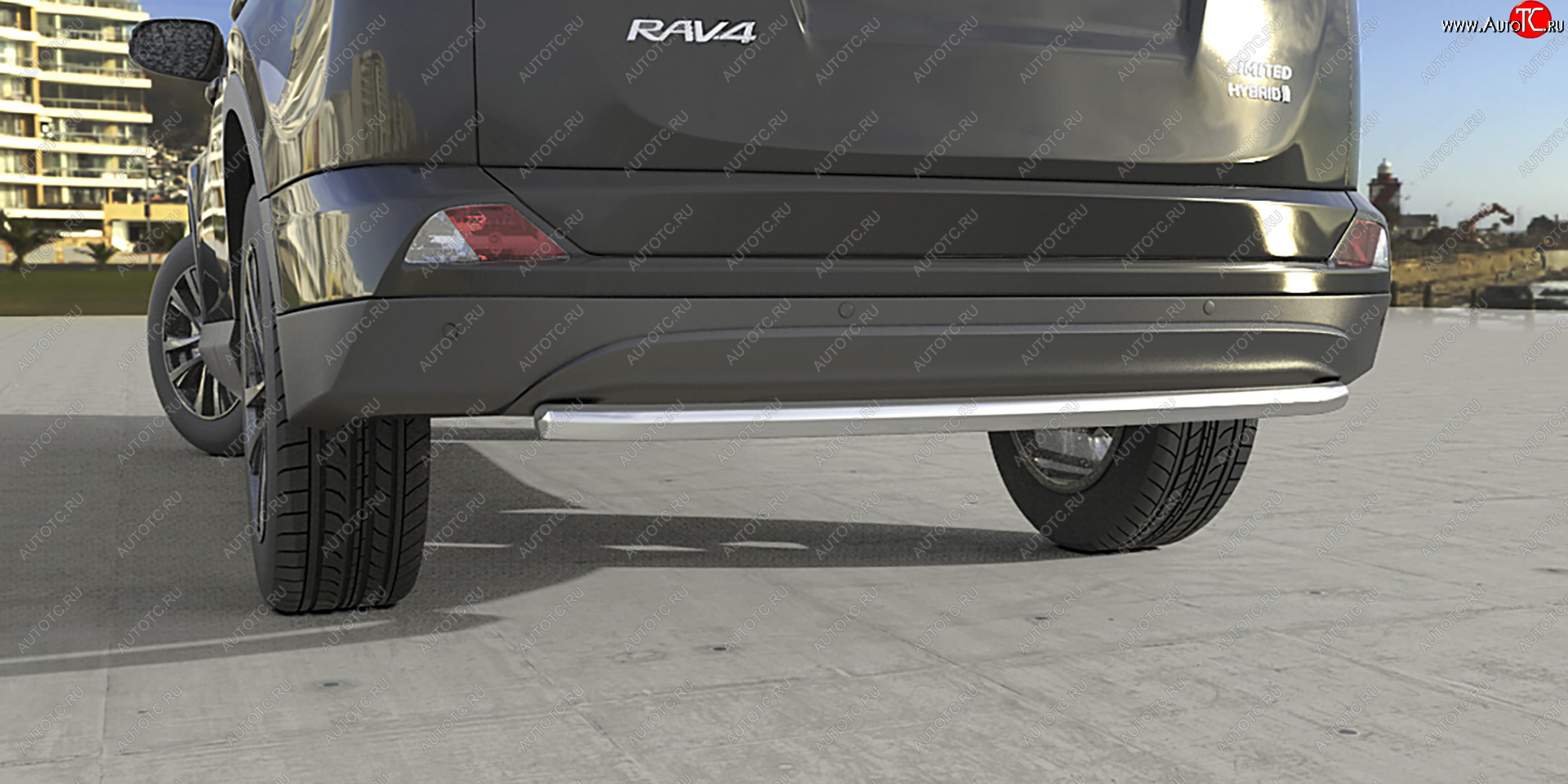 17 949 р. Защита заднего бампера (диаметр 57 мм) Arbori  Toyota RAV4  XA40 (2015-2019) 5 дв. рестайлинг  с доставкой в г. Пермь