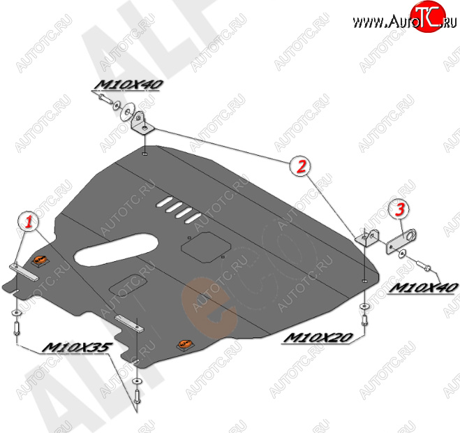 17 449 р. Защита картера двигателя и КПП Alfeco  Chevrolet Aveo  T200 (2002-2008) хэтчбек 5 дв, седан (Алюминий 4 мм)  с доставкой в г. Пермь