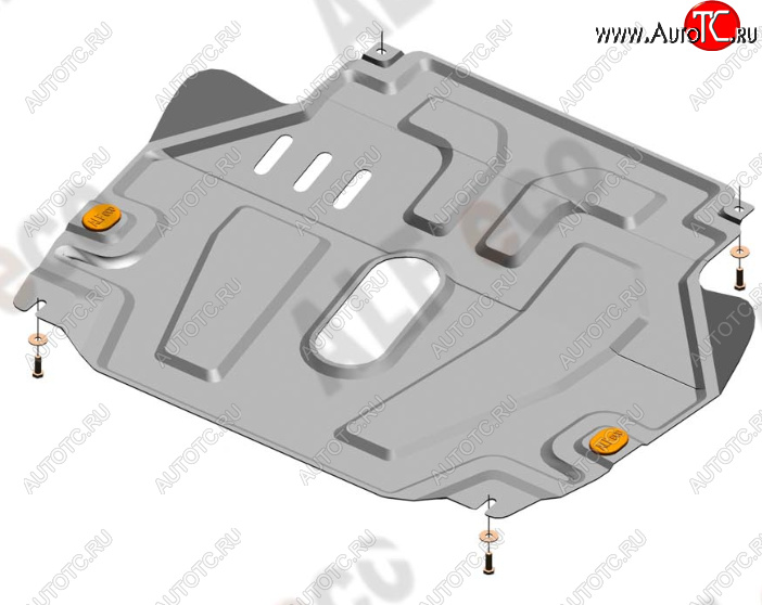 13 399 р. Защита картера двигателя и КПП Alfeco  Chevrolet Aveo  T300 (2011-2015) седан, хэтчбек (Алюминий 4 мм)  с доставкой в г. Пермь