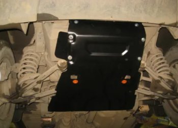 5 199 р. Защита картера двигателя и рулевых тяг (V-1,7) Alfeco Chevrolet Niva 2123 рестайлинг (2009-2020) (Сталь 2 мм)  с доставкой в г. Пермь. Увеличить фотографию 2