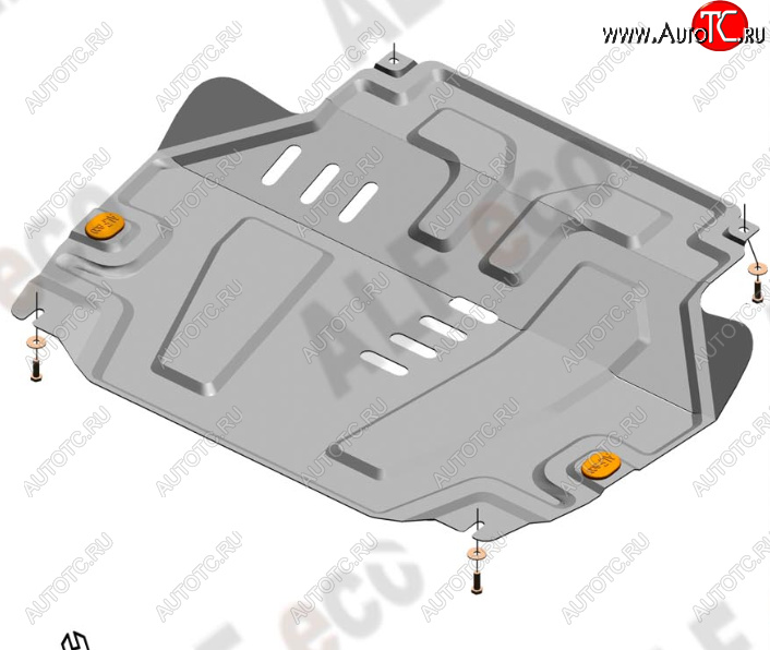 13 399 р. Защита картера двигателя и КПП (V-1,5) Alfeco  Chevrolet Cobalt (2011-2016) седан дорестайлинг (Алюминий 4 мм)  с доставкой в г. Пермь