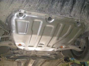 15 499 р. Защита картера двигателя и КПП (V-1,6; 1,8; 2,0) Alfeco  Ford Focus  2 (2004-2011)  седан дорестайлинг, универсал дорестайлинг, хэтчбэк 3 дв. дорестайлинг, хэтчбэк 5 дв. дорестайлинг, седан рестайлинг, универсал рестайлинг, хэтчбэк 3 дв. рестайлинг, хэтчбэк 5 дв. рестайлинг (Алюминий 4 мм)  с доставкой в г. Пермь. Увеличить фотографию 2
