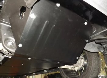 Защита картера двигателя (2 части, V-6.2) Alfeco Chevrolet Tahoe  K2UC (2014-2021) (Алюминий 4 мм)