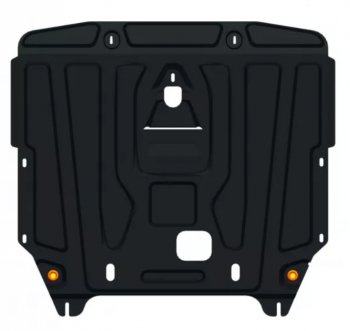 Защита картера двигателя (V-2,5D MT) Alfeco Dong Feng Rich 6 (2021-2025) DoubleCab рестайлинг (Алюминий 4 мм)