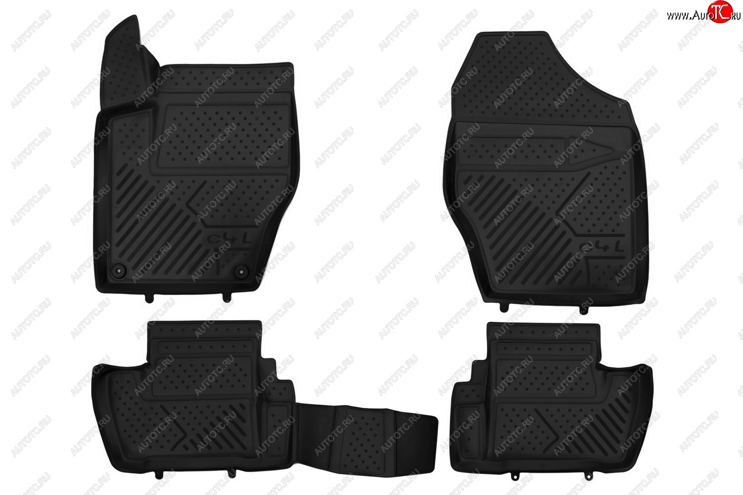 1 999 р. Коврики 3D в салон CITROEN C4L, 2013- 4 шт. (полиуретан)  Ситроен С4 CITROEN c000000186  с доставкой в г. Пермь
