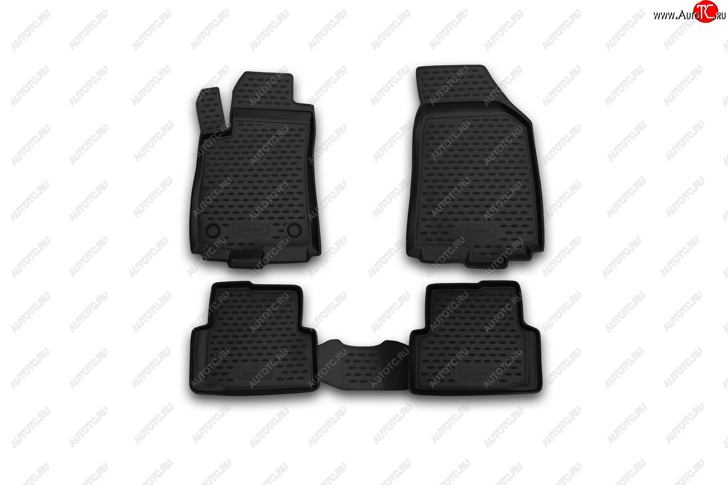 3 199 р. Комплект ковриков в салон (чёрные, полиуретан) Element  CITROEN C4  B7 (2013-2022) седан дорестайлинг, седан рестайлинг  с доставкой в г. Пермь