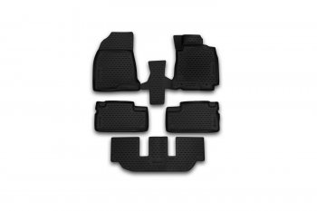 Коврики салона (полиуретан) Element 3D Toyota Wish XE10 дорестайлинг (2003-2005) (Чёрные)