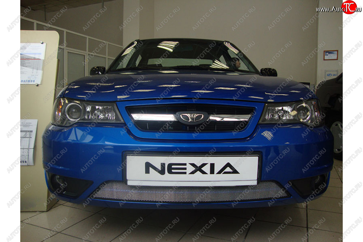 2 699 р.           Защита радиатора Daewoo Nexia 2010- chrome  Daewoo Nexia  рестайлинг (2008-2015) (хром)  с доставкой в г. Пермь