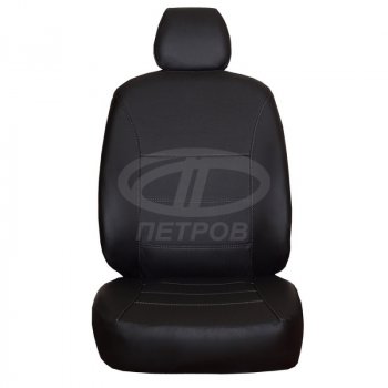 Чехлы сидений (экокожа) ПЕТРОВ Орегон Nissan Qashqai  2 (2013-2022) J11 дорестайлинг, J11 рестайлинг (черный)